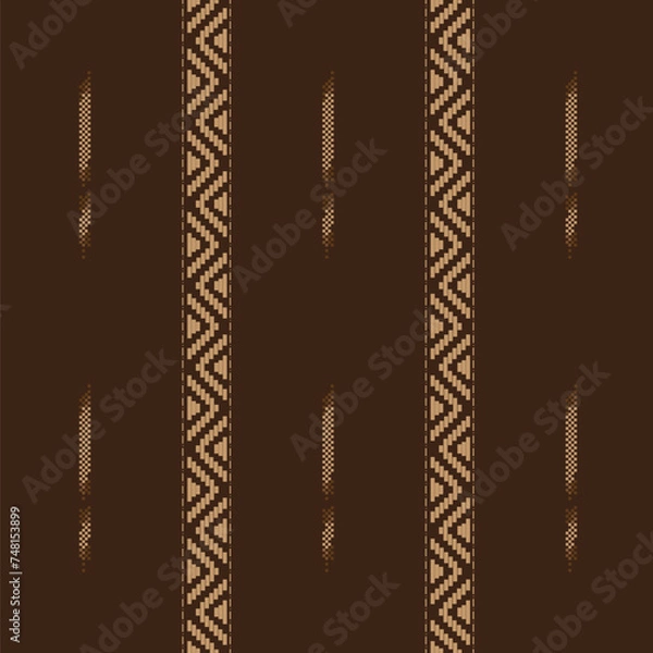 Obraz Ethnic seamless pattern illustration vector design