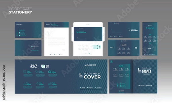 Fototapeta Print Stationery design for any best use