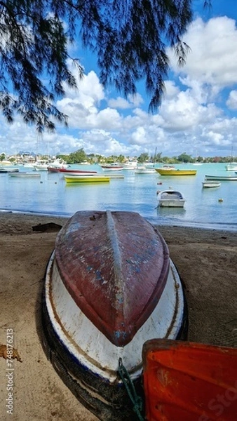 Obraz boat on the river