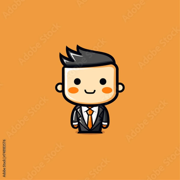 Obraz Minimal business mascot logo simple (3)