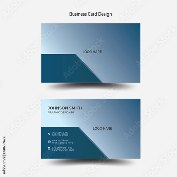 Obraz Modern corporate business card design template