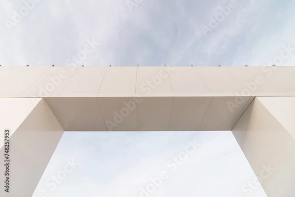 Obraz Urban architecture. Modern building with sky.