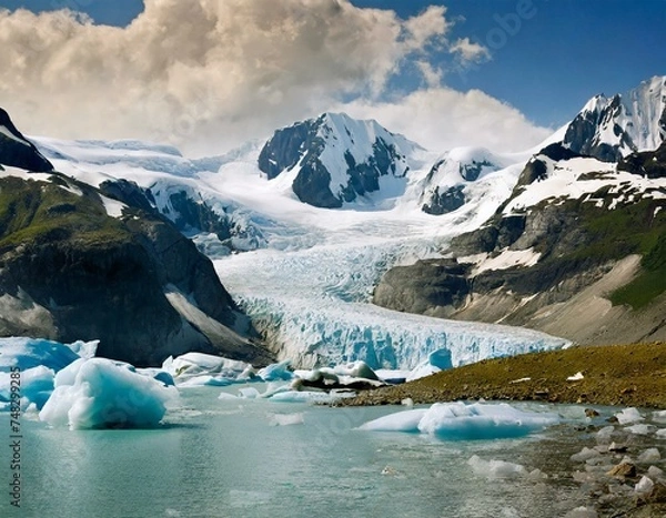 Obraz effects of global warming generated with artificial intelligence