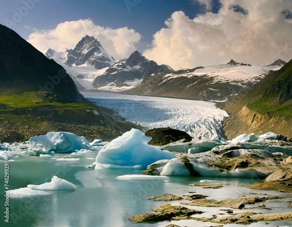 Obraz effects of global warming generated with artificial intelligence