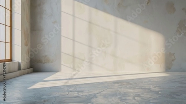 Obraz Minimalist Studio Room Interior for Product Showcase Generative AI