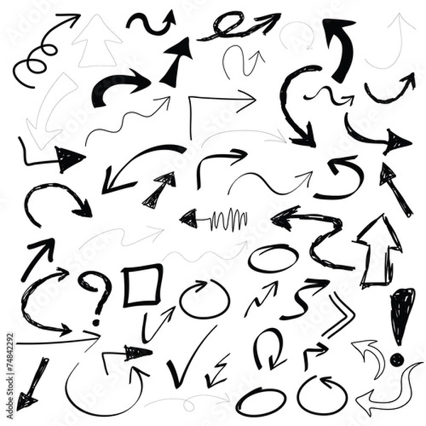 Obraz black points set vector