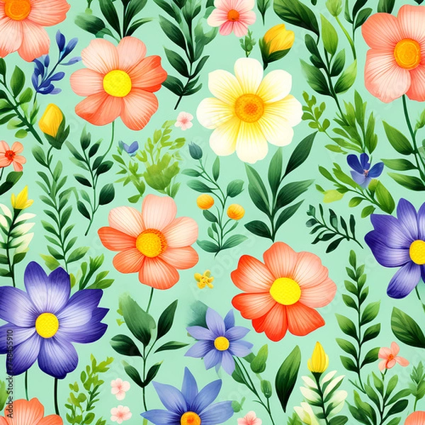 Fototapeta background with flowers