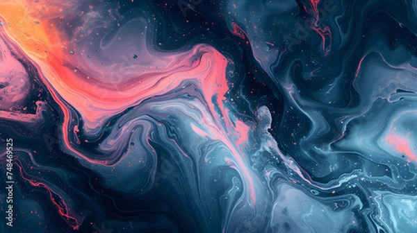 Fototapeta marble background that visually represents a time warp. Use distorted patterns, swirling lines, and a mix of retro and futuris