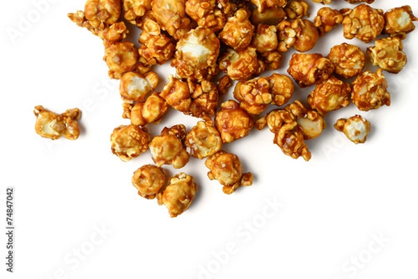 Fototapeta popcorn karmelowy