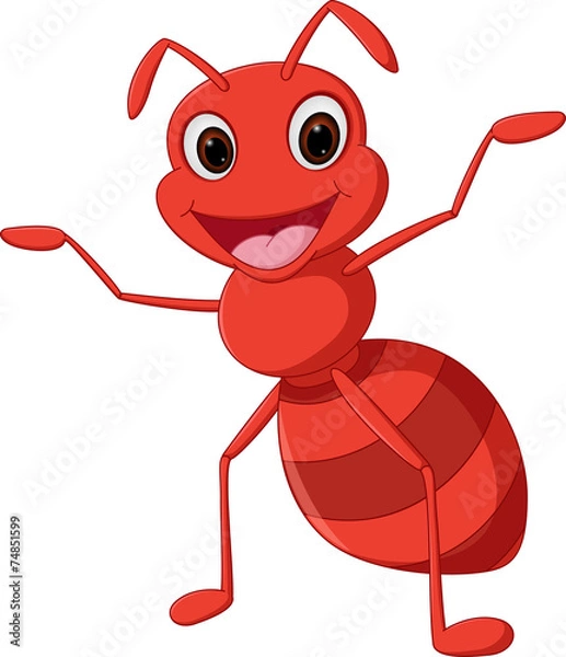 Obraz Happy Ant Cartoon