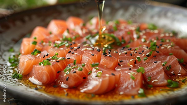 Obraz マグロのカルパッチョ料理