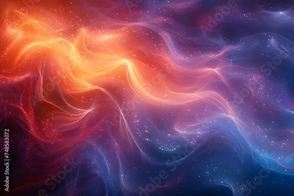 Fototapeta Flowing Smoke Patterns in Soft Pink and Purple, Motion Backgrounds with Waves of Fire and Water, Silk-like Textures in Black and Pink, Light Patterns and Motion Backdrops in Purple, Designing Backgrou