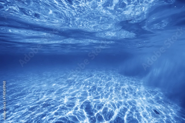 Fototapeta sandy beach underwater photo background abstract horizontal panorama of the blue sea