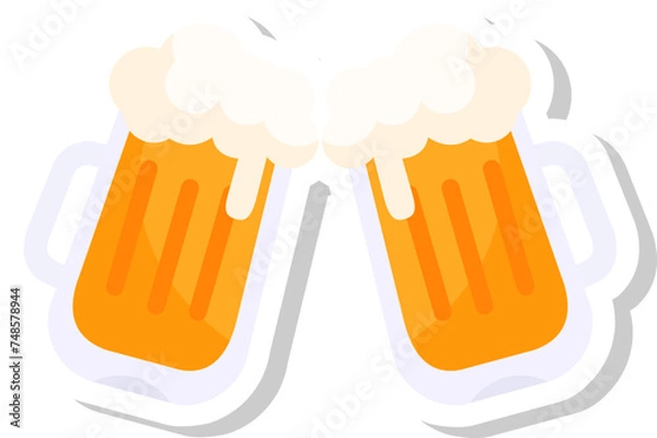 Obraz Saint Patrick Glass Beer Sticker