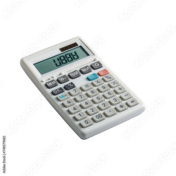 Obraz calculator isolated on white