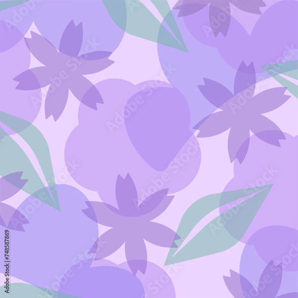 Fototapeta Simple Floral Pattern