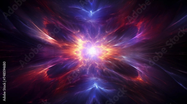 Fototapeta Cosmic Creations: Abstract Visualizations of Positive Energy in the Universe