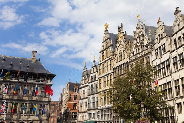 Fototapeta market in Antwerp