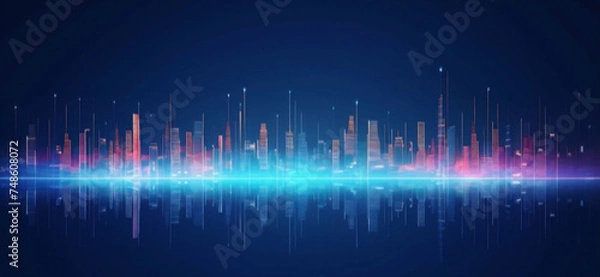 Obraz abstract city background