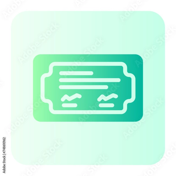 Obraz check gradient icon