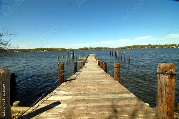 Fototapeta empty dock