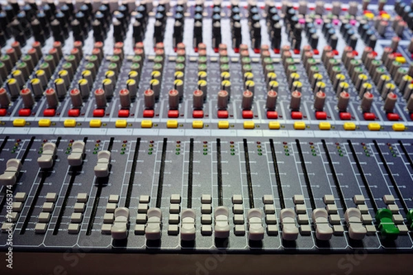 Obraz audio control desk
