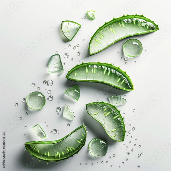 Obraz sliced cucumber slices