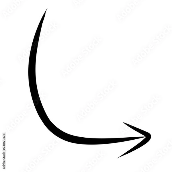 Obraz filigree arrow sign