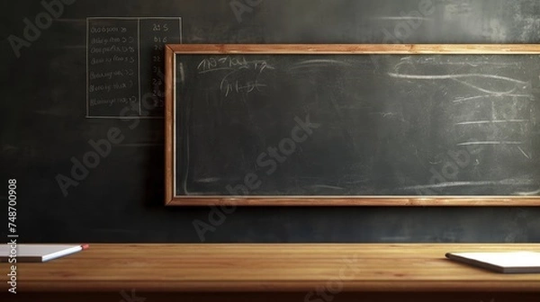Obraz Black classroom blackboard