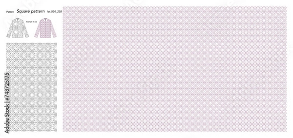 Fototapeta Wallpaper Square pattern 