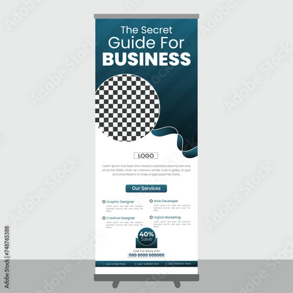 Obraz Simple Business Standee banner Design