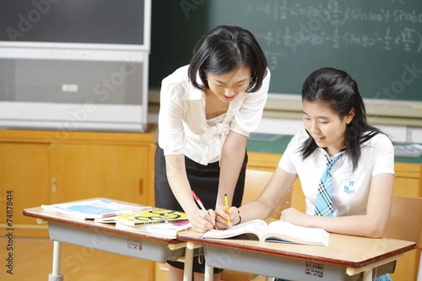 Obraz 고등학교 교실 안 선생님