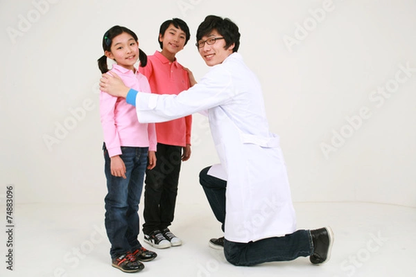 Obraz 캐주얼 복장의 대가족