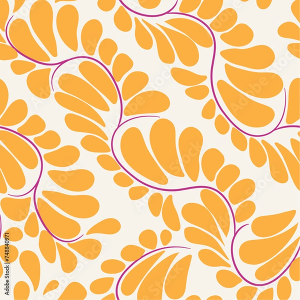 Fototapeta seamless floral background