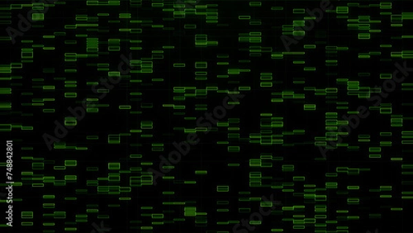 Obraz Abstract cyber technology digital network data  connection background