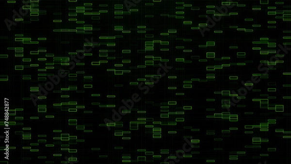 Obraz Abstract cyber technology digital network data  connection background