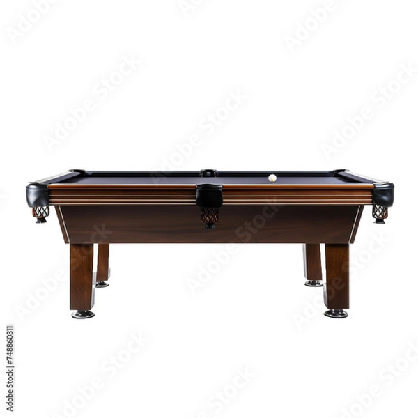 Fototapeta Pool table isolated on transparent background