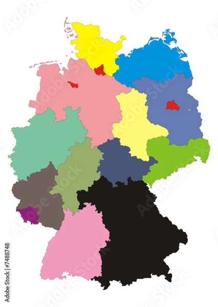 Obraz Deutschlandkarte