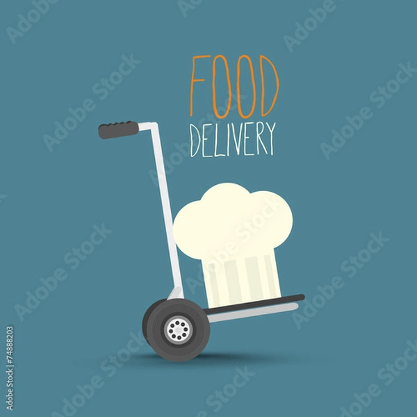 Obraz Food delivery design