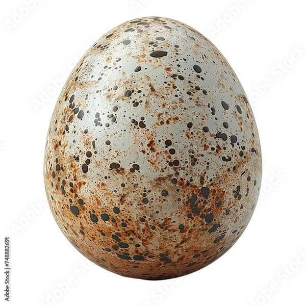 Obraz realistic quail egg isolated on transparent background, element remove background, element for design