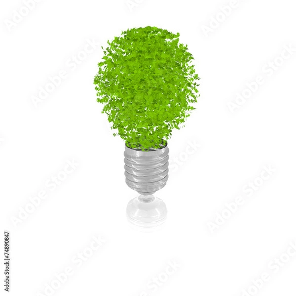 Obraz Lightbulb_leafs