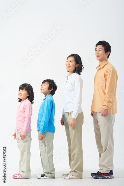 Fototapeta 남자아이와 여자아이 함께 있는 부부