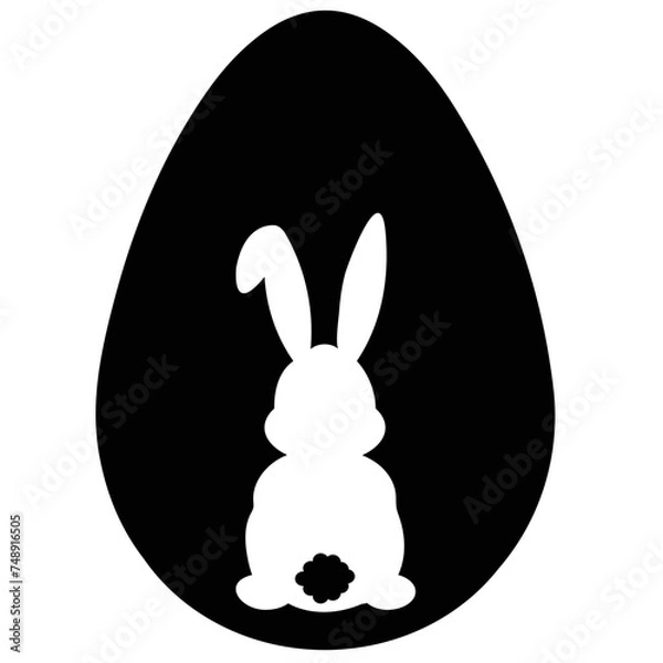 Obraz Bunny egg rabbit svg