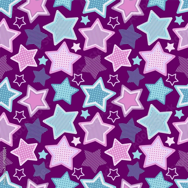 Fototapeta seamless pattern with stars
