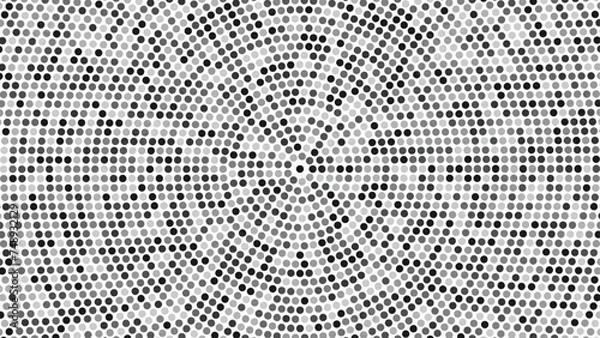 Obraz Shimmering Silver Sparkle Dotted Halftone background. Metallic Silver Dot Pattern Background.