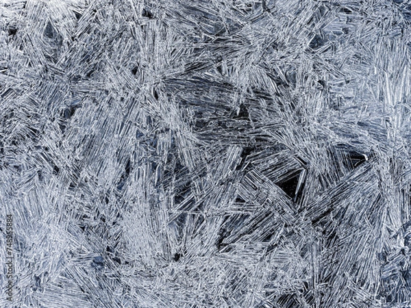 Obraz Winter Patterns - Ice Crystals on a Creek