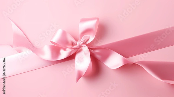 Fototapeta Ribbon background, perfect for adding femininity and charm to any project or design