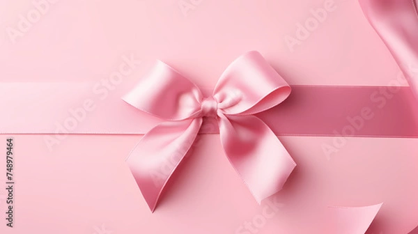 Fototapeta Ribbon background, perfect for adding femininity and charm to any project or design