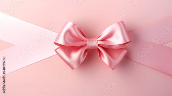 Fototapeta Ribbon background, perfect for adding femininity and charm to any project or design
