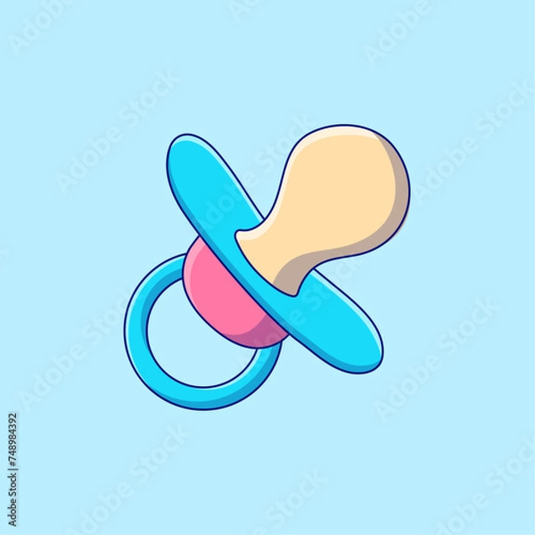 Obraz baby pacifier vector illustration